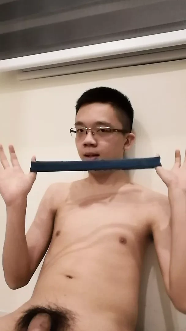 Chinese boy with underwear waistband
