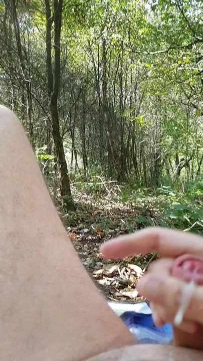 Wank in the woods