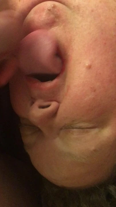 fat gapped tooth slut swallows cum