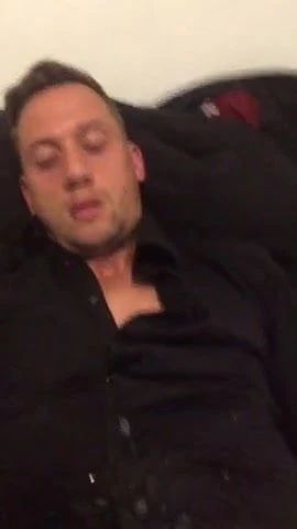 cumming on my black shirt
