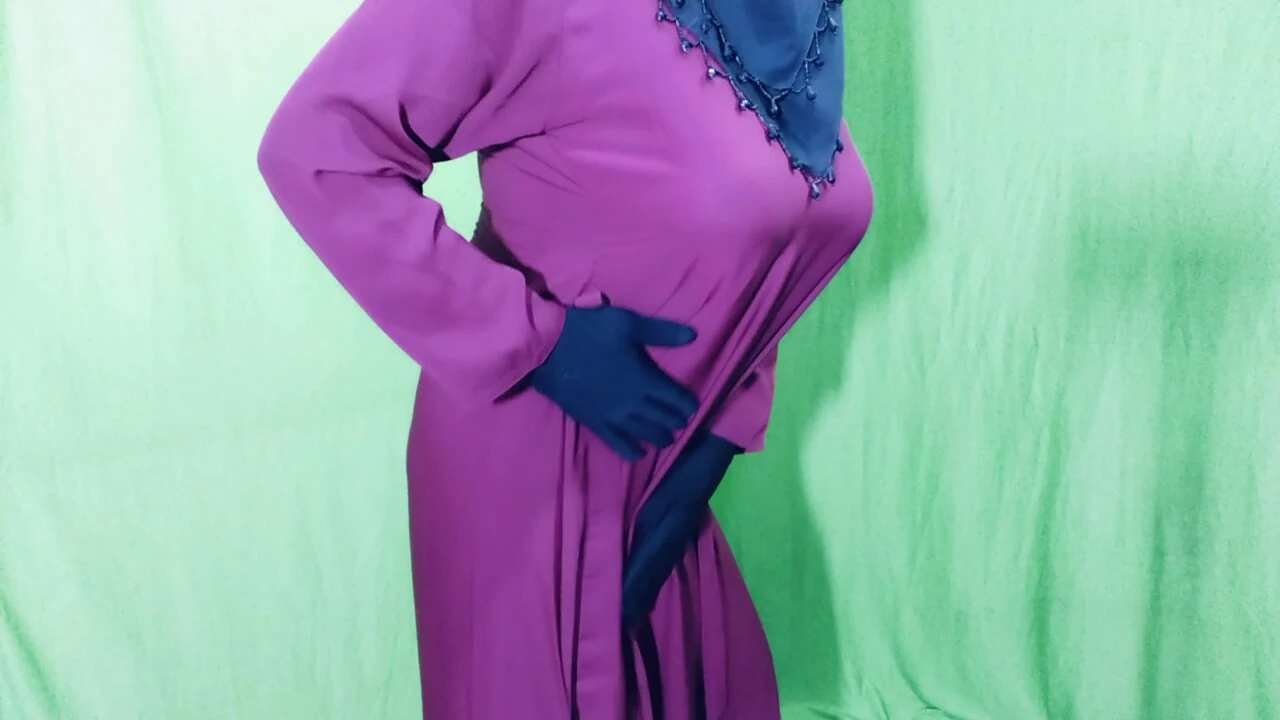 Pasangan muslim berhijab cantik India yang haus seks