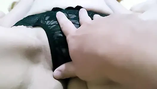 My slut spread her legs so I could have fun with her pussy and got a nice load of sperm.