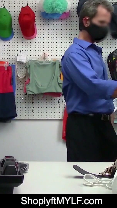 MILF Sofie Marie Caught Without Mask, Enjoys Fucking Mall Cop | Clip 1