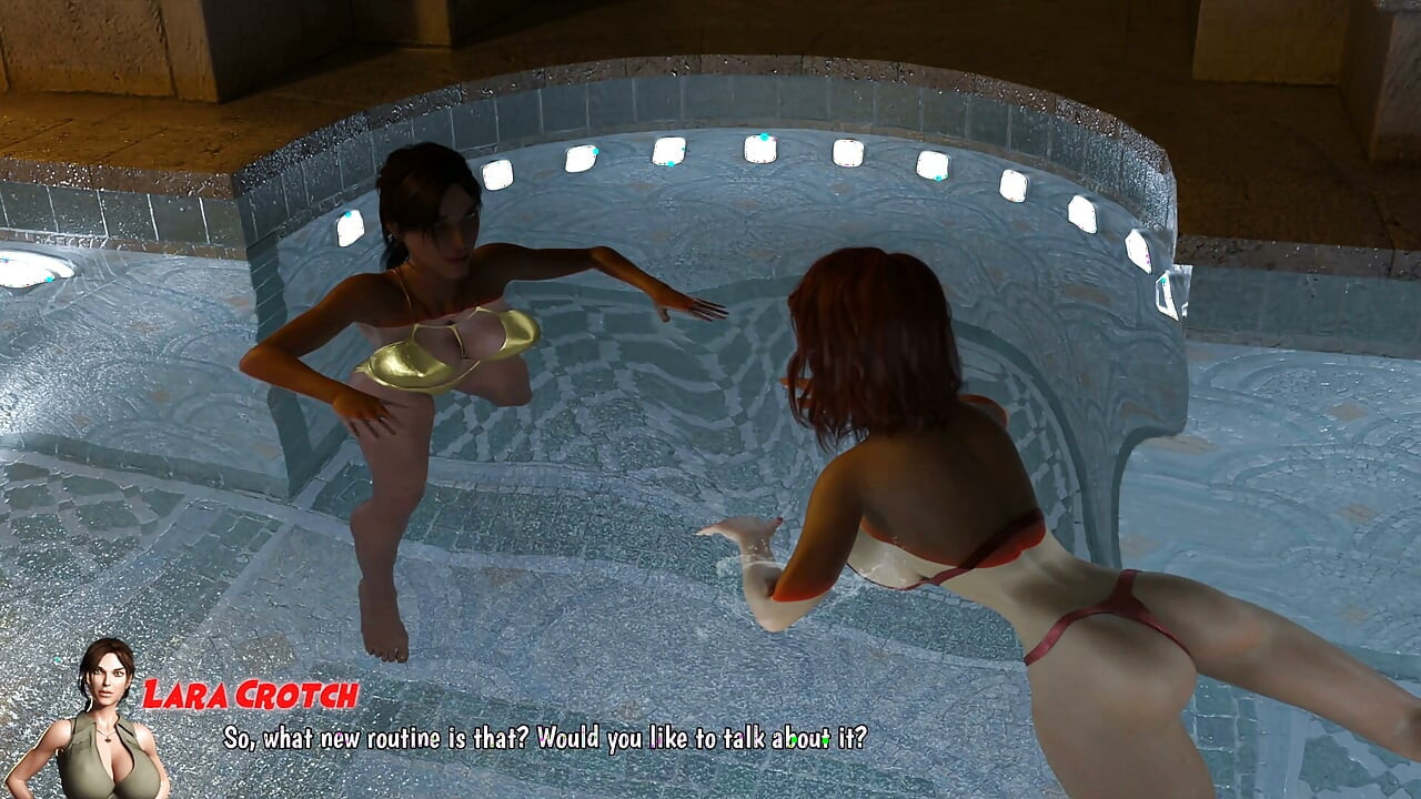 Lara Croft & Black Widow Lesbian Sex Tomb Raider Meets Avenger