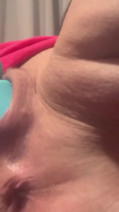 Horny girl fucks ass and pussy with vibrator | Clip 1