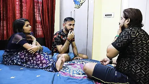 A STORY OF A INDIAN BHABI AND HER NEIGHBER BOYS GANG, CAME HER ROOM AND GOSSIP AND AFTER THAT FUCKED HARD HER.