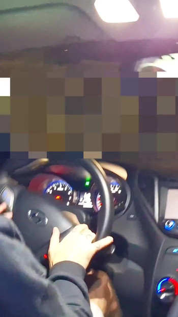 Epic moment from "Married woman shows her ass to the app driver and they end up having sex inside the car"