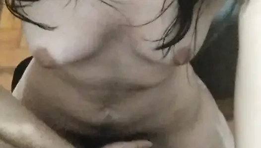 Brazilian brunette twerking and masturbating