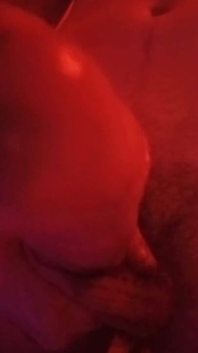Big white cock red room