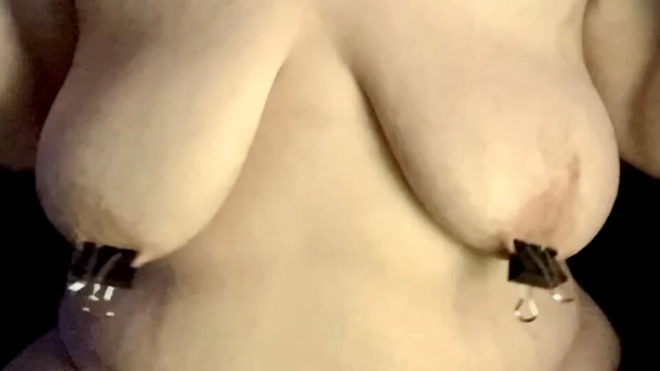 夹住我的乳头和阴蒂，自虐