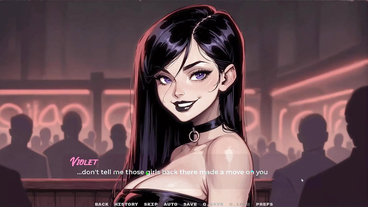 My New Girlfriend [ Taboo Hentai Game ] Ep.40 Goth Girl Blowbang in the Toilet!