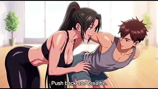 Üvey annenin özel yoga talimatı son derece ateşli ve tabu 3 boyutlu animeye dönüşüyor