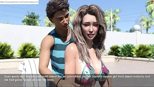 AWAM - Sam massage lotion on Sophia back