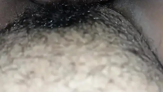 Fucking Open Legs of Wife with Chubby and Hairy Pussy