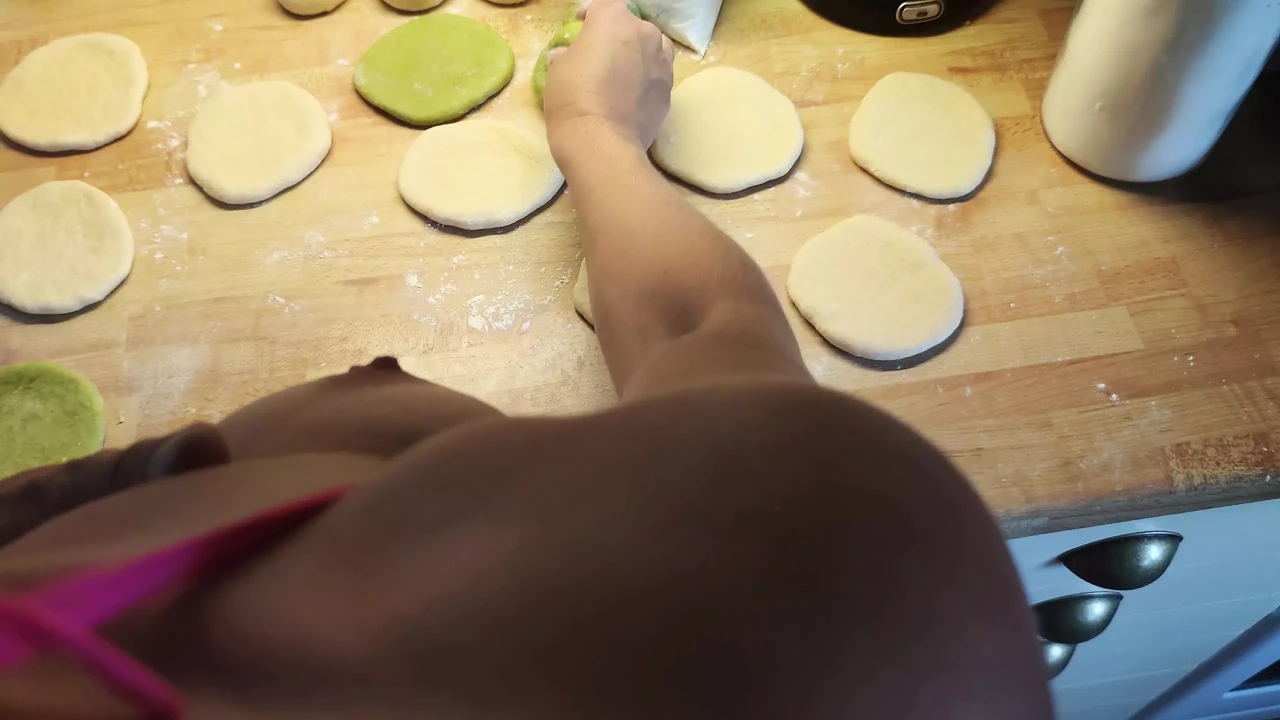 Could not resist to passionate fuck while baking AUTHENTIC