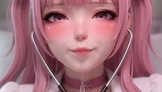 Yardımsever hentai hemşire iyileşmek, mastürbasyon yapmak ve seni sikmek için her şeyi yapıyor