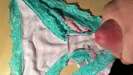 Slow-mo panty cumshot 2