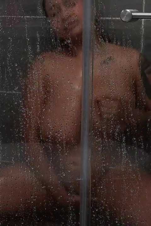 Beautiful Brunette Play with Her Pussy in the Shower Until She Cums