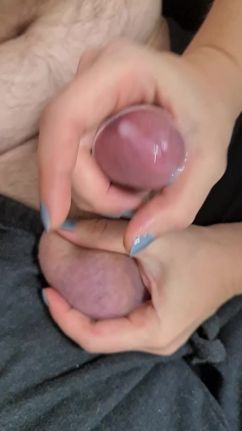 Good wife makes her husband's cock cum