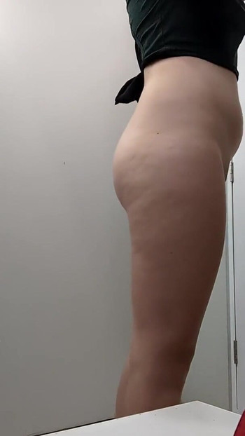 Emotional moment from "18yo in the public fitting room"