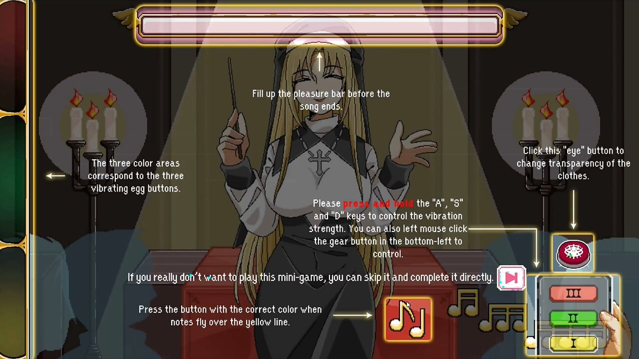 Hentai Game - Church Hentai Sex Scenes (Rika The Lewd Nun Heroine) - The Censor