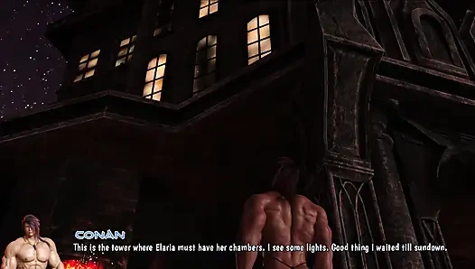 Kraliçe Elaria'nın gizli ilişkisi: Conan büyük götünü sessizce sikiyor - damlayan amına dölleme finişi