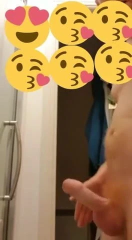 Ginger hard cock slap wank