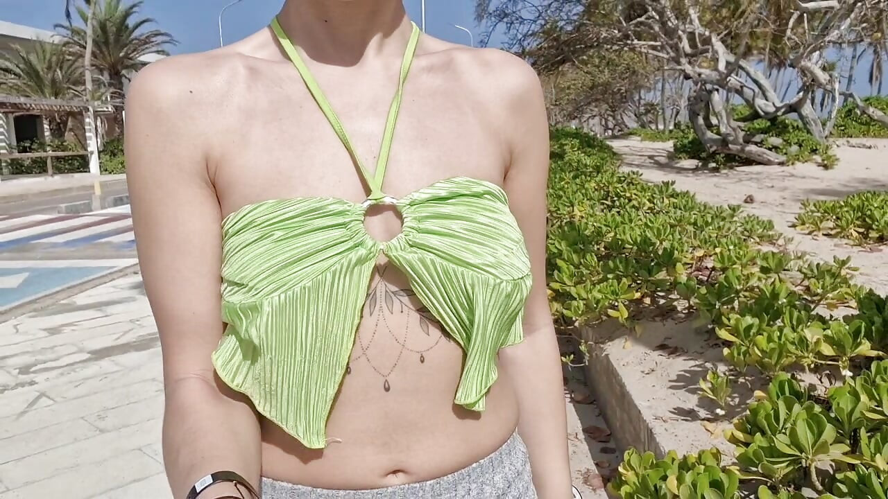 public flashing of tits in the Caribbean