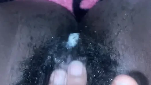 my wet creamy hairy black pussy