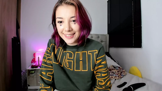 Redhead girl has very intense orgasm while fingering herself