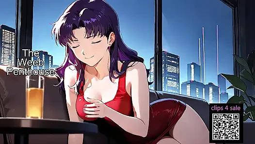 Evangelion'dan Misato Katauragi- bdsm kölesi