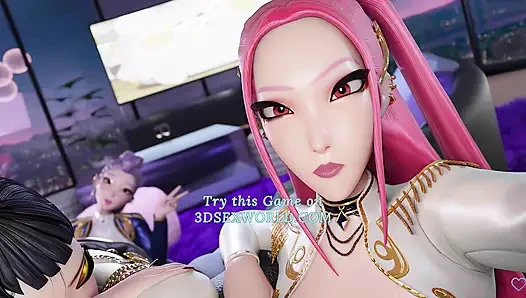 Anal Creampie and Pussy Licking Threesome (3D Gameplay) 60 Fps