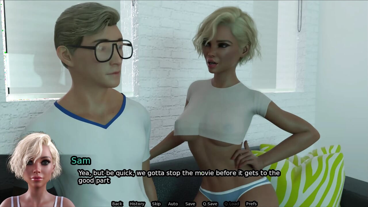 Sexbot - Sam está sentado na minha cara