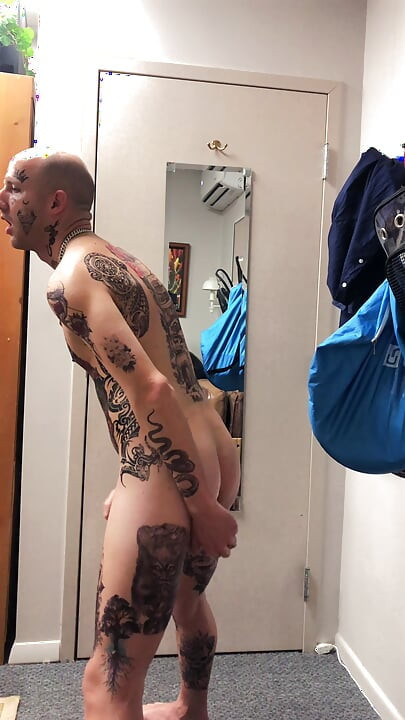 Tatted Twink Masturbation Solo