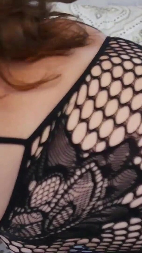 Roc Bundy Dominates Dirty White Slut in Fishnets with his Big Black Cock BBC | Clip 1