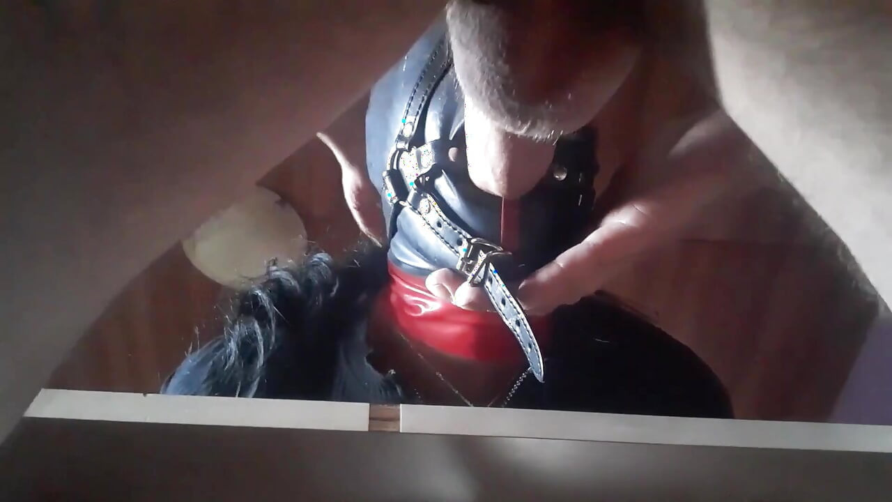 17 minutes of hogtied extreme blowjob and deepthroat with massive oral creampie