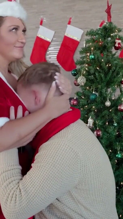 The Kind And Giving Mrs. Claus Takes Joshua's Face And Pushes It Right Into Her Huge Tits | Clip 1