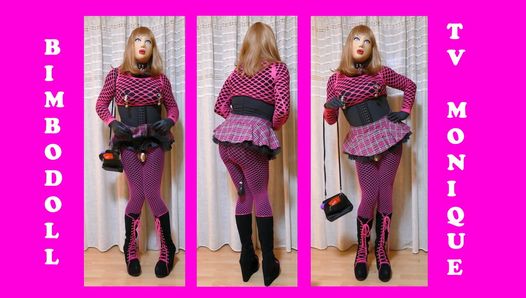 テレビhure monique-従順なピンクの新しい売春婦制服