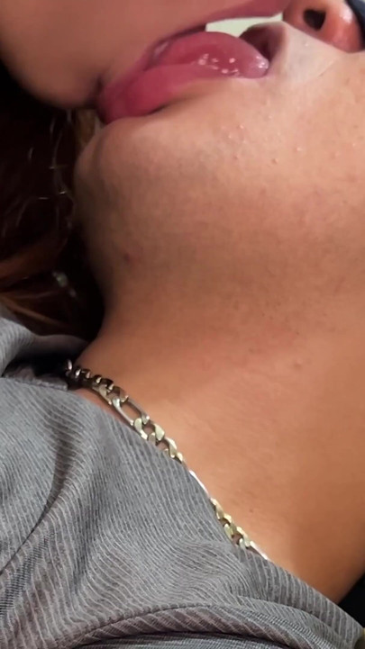 What a spectacular FRENCH KISS my stepsister gives me! 😈 | Clip 1