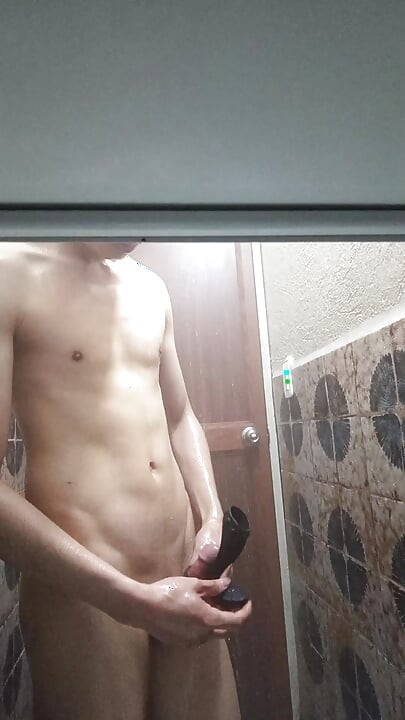 Stepmom leaves a sex toy for her son's huge penis.