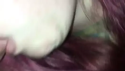Sub c25w sucking cock while restrained and dildo in pussy