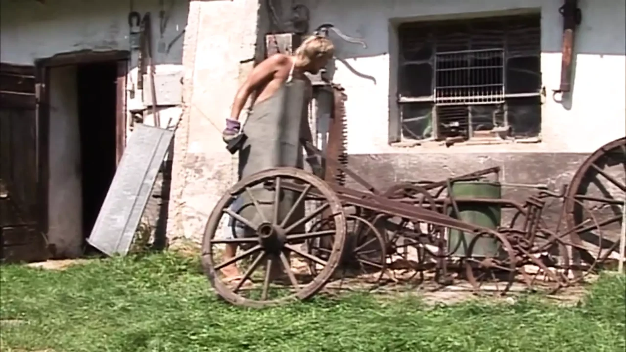 A wild blonde lady with an amazing body enjoys fucking outdoors