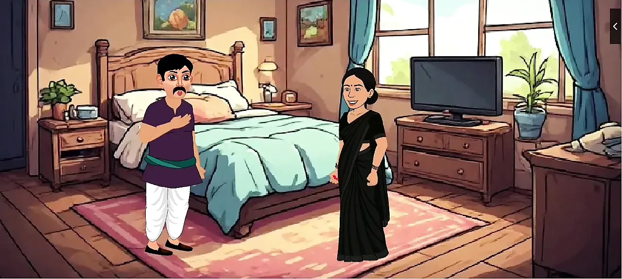 Cheating housewife with her bestfriend and her husband