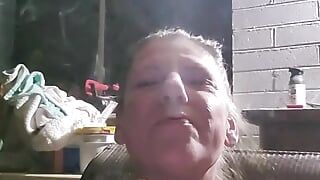 Horny Cougar Milf Masturbates and squirts outside