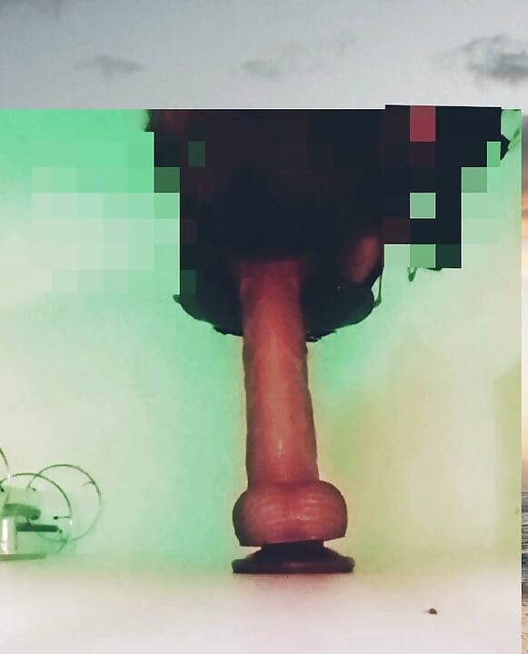 Maulfick training for faggot with dildo