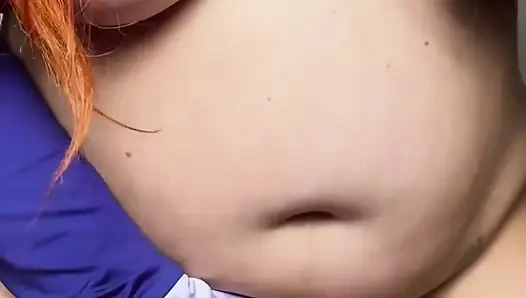 Masturbating