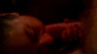 Sucking thick cock before Fuck