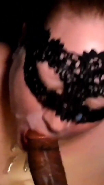 Must-see moment from "Jamming my roommates cock in my bbw throat gives me cum face I swallow"