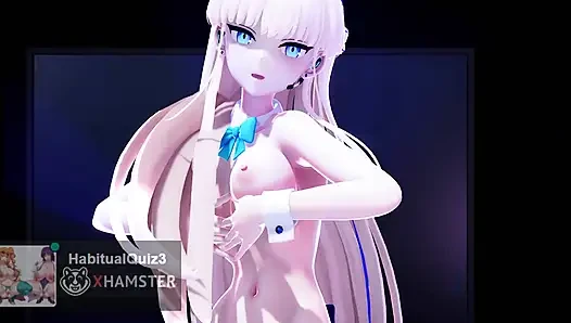 MMD R18 Asuma Toki Mollyflowers хочет жестко трахаться, 3D хентай фап-игра, секс, анальный глотание спермы, большие сиськи в порновидео