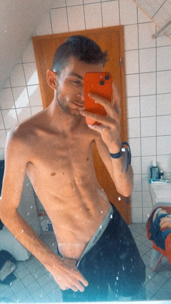 Skinny boy with Big Suprise.